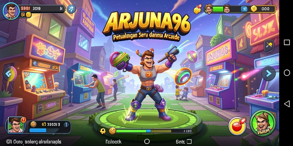 Tangkapan layar ARJUNA96 menunjukkan aksi gameplay seru yang menantang.