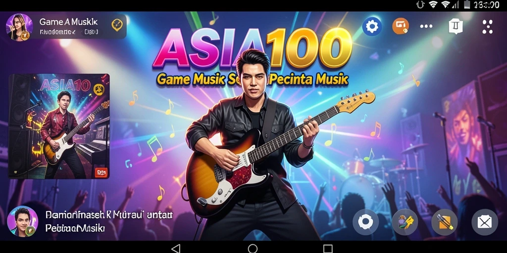 Tampilan gameplay ASIA100 yang seru dan interaktif.