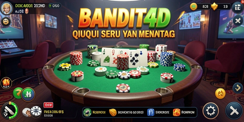 Tampilan gameplay menarik dari <strong>BANDIT4D</strong> yang penuh aksi QiuQiu.