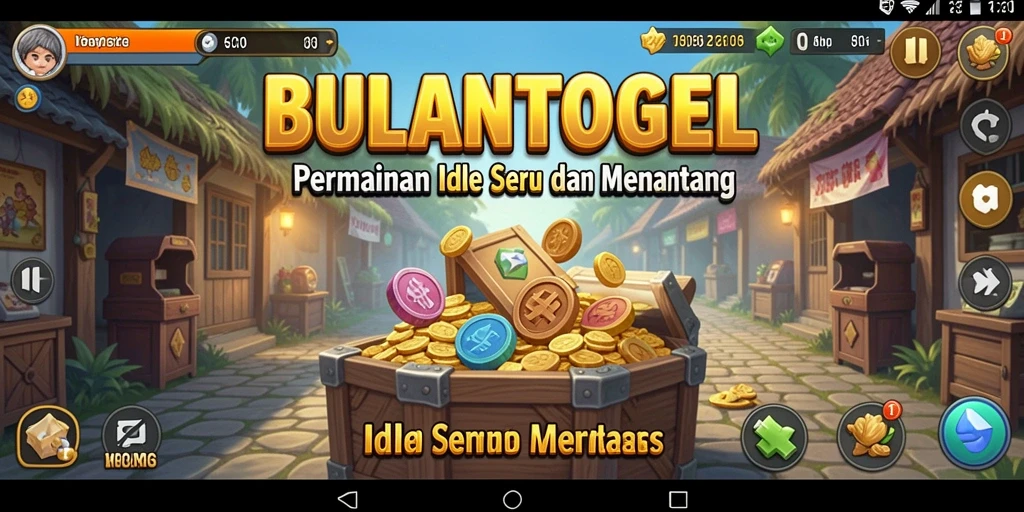 Screenshot gameplay BULANTOGEL memperlihatkan momen seru dalam permainan Idle.