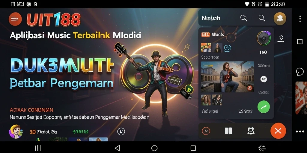 Tampilan gameplay seru di DUIT188 saat bermain musik.