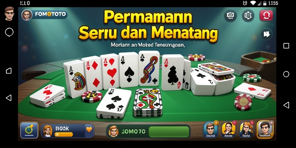 Tampilan gameplay yang menarik dan interaktif dari FOMOTOTO.
