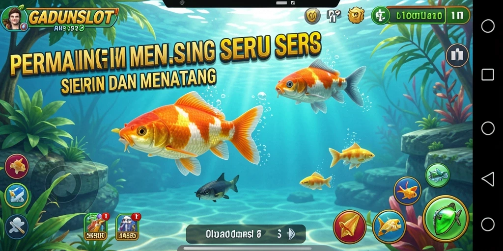 Tangkapan ikan besar dalam GADUNSLOT dengan grafik yang memukau.