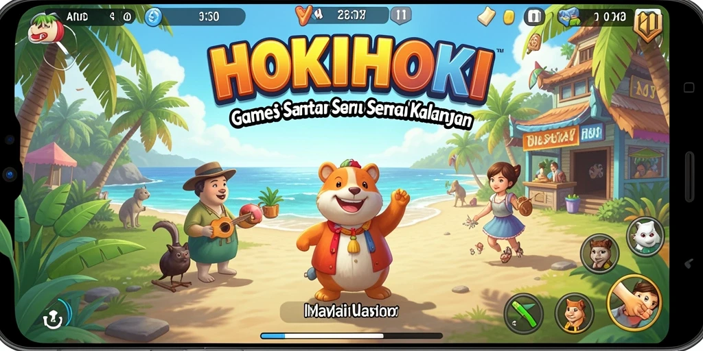 Tampilan menarik dari gameplay HOKIHOKI yang menyenangkan.