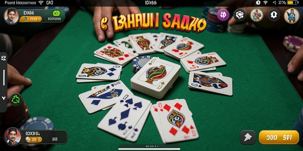 Screenshot gameplay IDX66 dengan tampilan papan Gaple yang seru.
