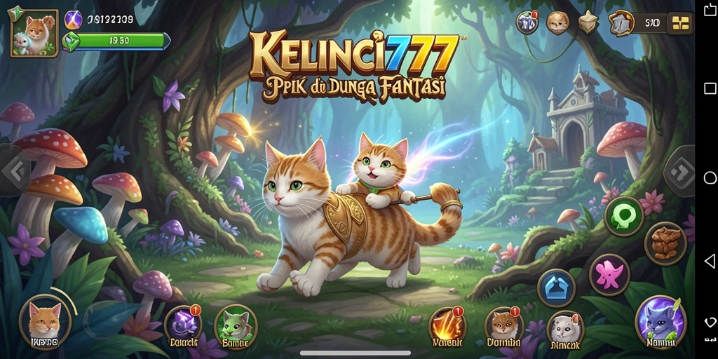 Tampilan gameplay KELINCI777 yang menakjubkan dengan aksi pertempuran RPG.