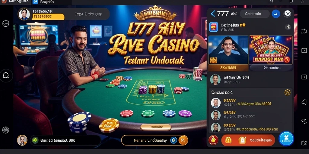Tampilan gameplay Live Casino di L777 yang mendebarkan dan interaktif.
