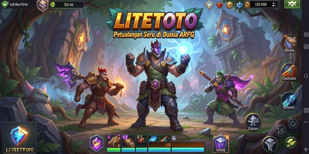 Tampilan gameplay mendebarkan di dunia fantasi LITETOTO.