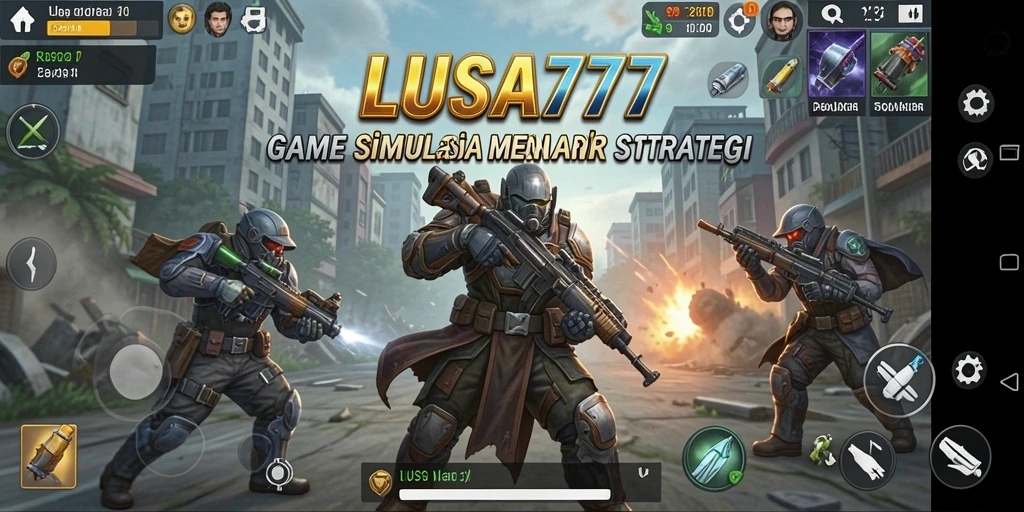 Tampilan menarik dari gameplay simulasi LUSA777 yang seru.