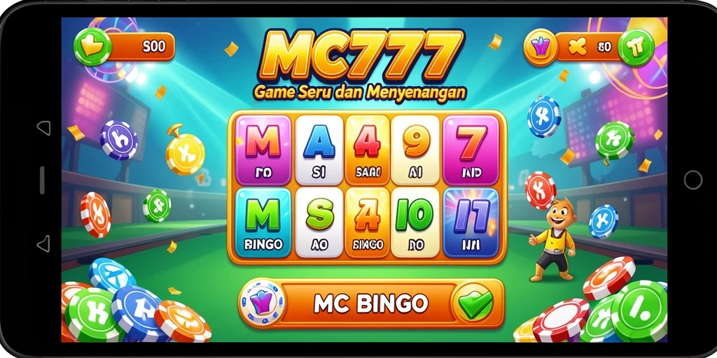 Tampilan menarik di MC777 saat permainan Bingo.