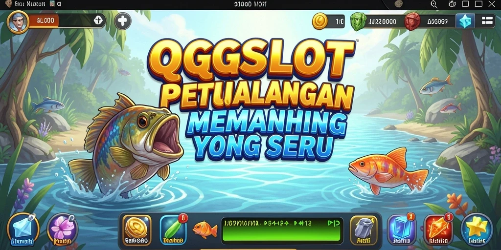 Gameplay QQSLOT yang memikat dan mendebarkan, menampilkan berbagai ikan.