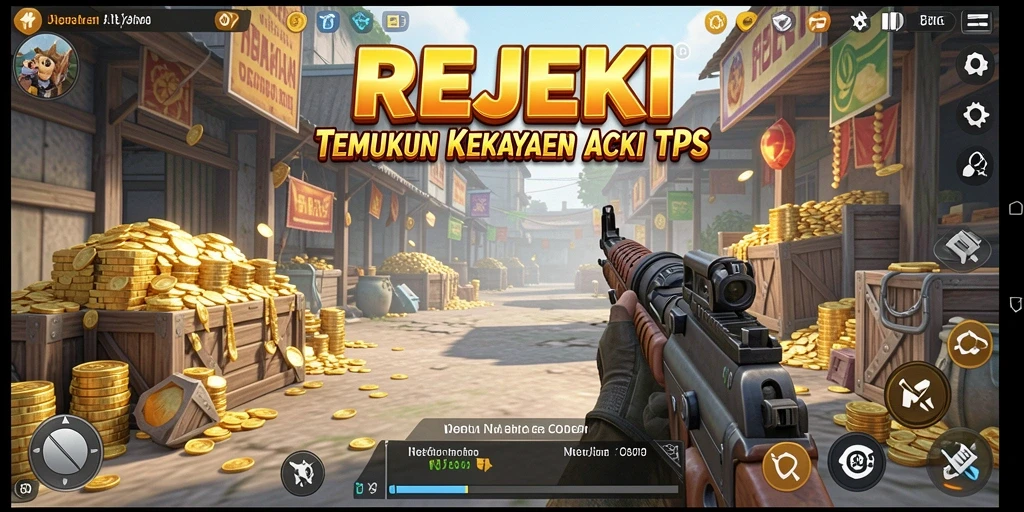 Screenshot menunjukkan aksi seru dalam gameplay TPS REJEKI.
