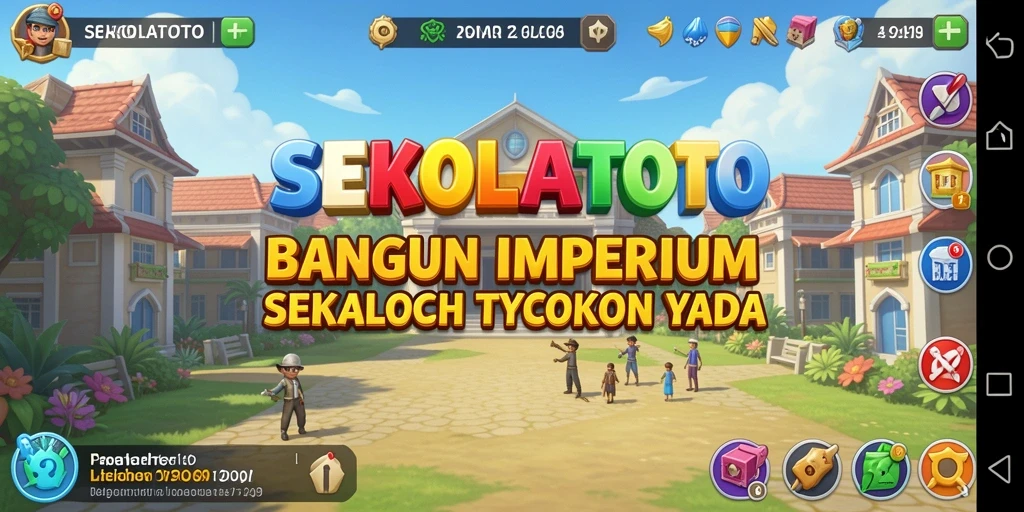Tampilan gameplay SEKOLAHTOTO yang menarik dan edukatif.