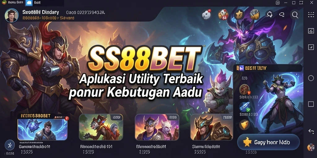 Screenshot tampilan utama SS88BET yang menampilkan fitur pengingat dan manajemen.