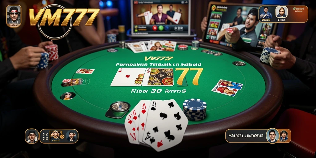 Tampilan gameplay Poker yang seru di VM777.