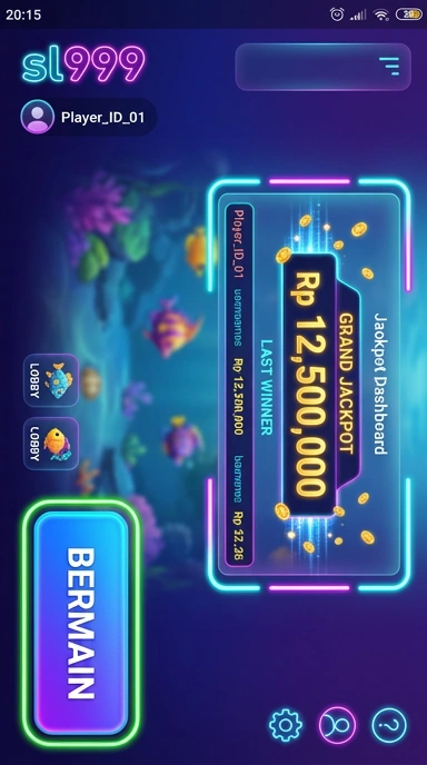 Tampilan menarik aplikasi sl999 untuk pengguna.